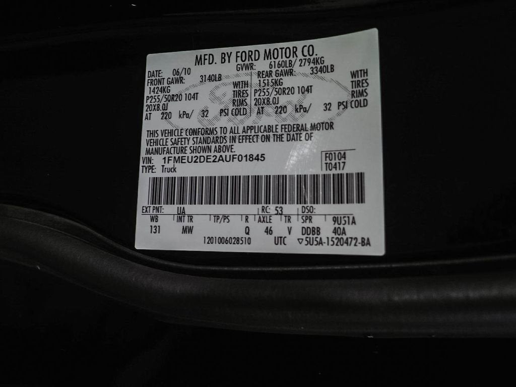 2010 Ford Explorer Sport Trac Limited