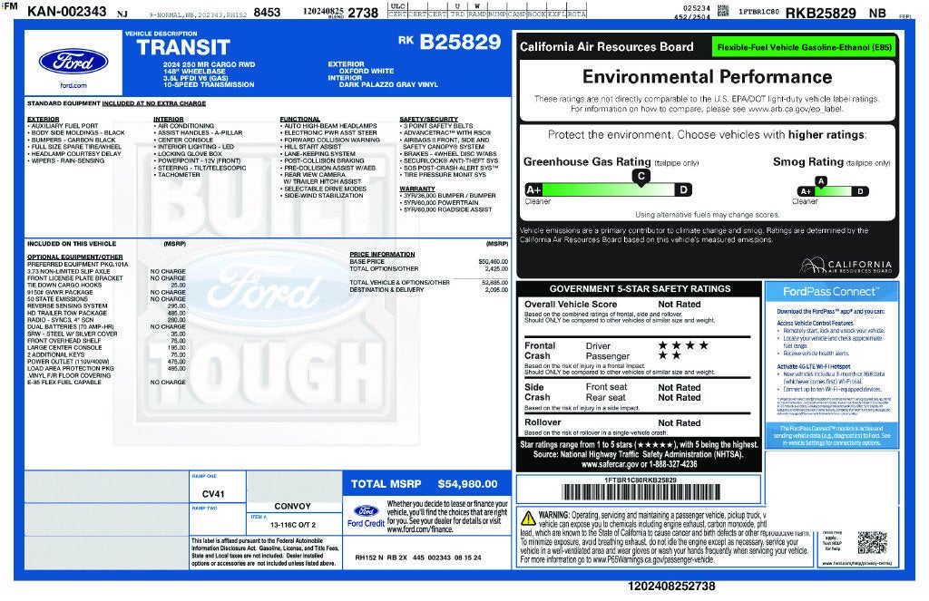 2024 Ford Transit-250 Cargo Van Base