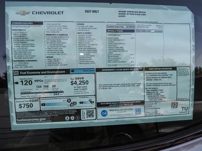 2027 Chevrolet Bolt LT