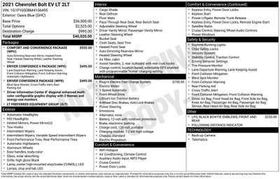 2021 Chevrolet Bolt EV LT