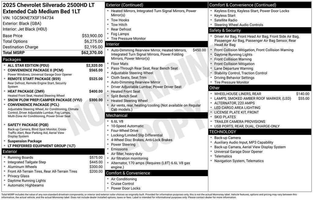 2025 Chevrolet Silverado 2500 HD LT