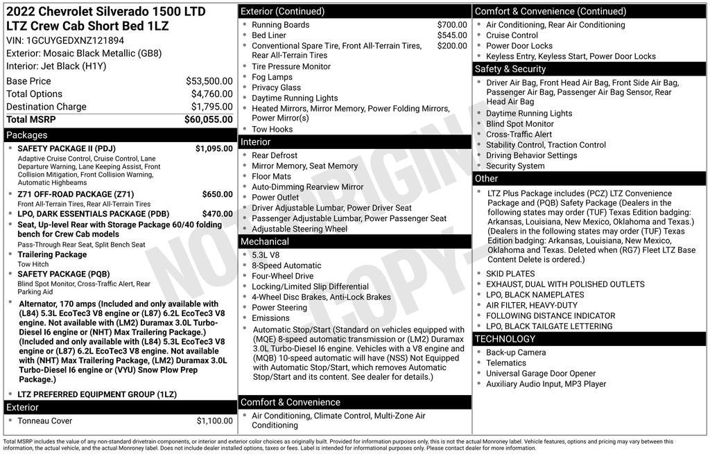 2022 Chevrolet Silverado 1500 LTD LTZ