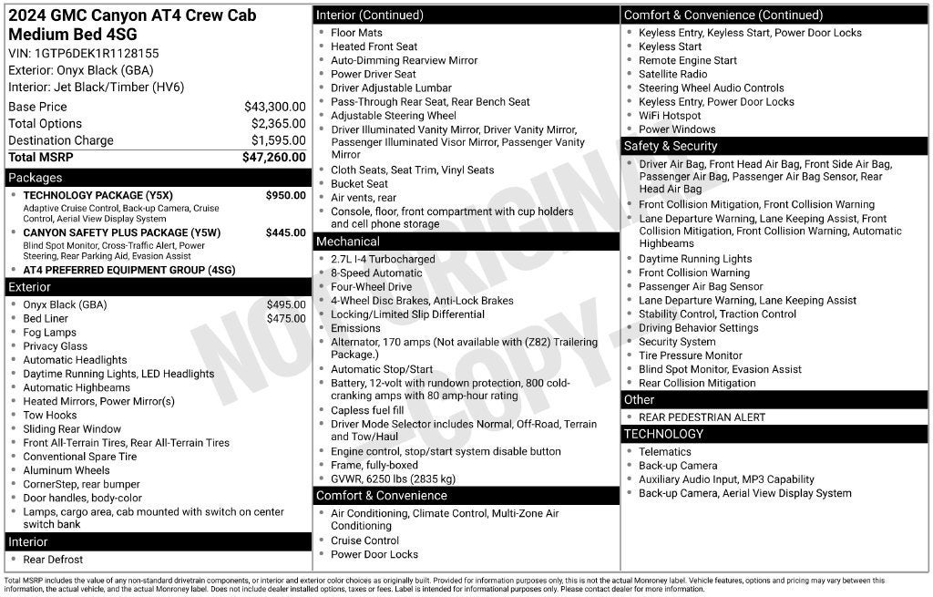 2024 GMC Canyon AT4