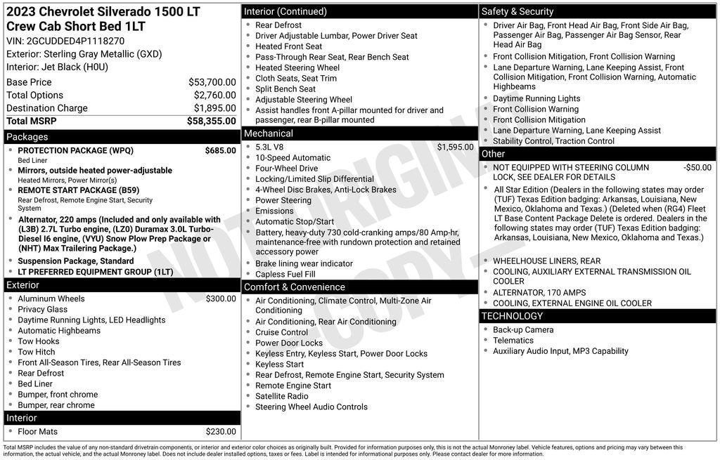 2023 Chevrolet Silverado 1500 LT