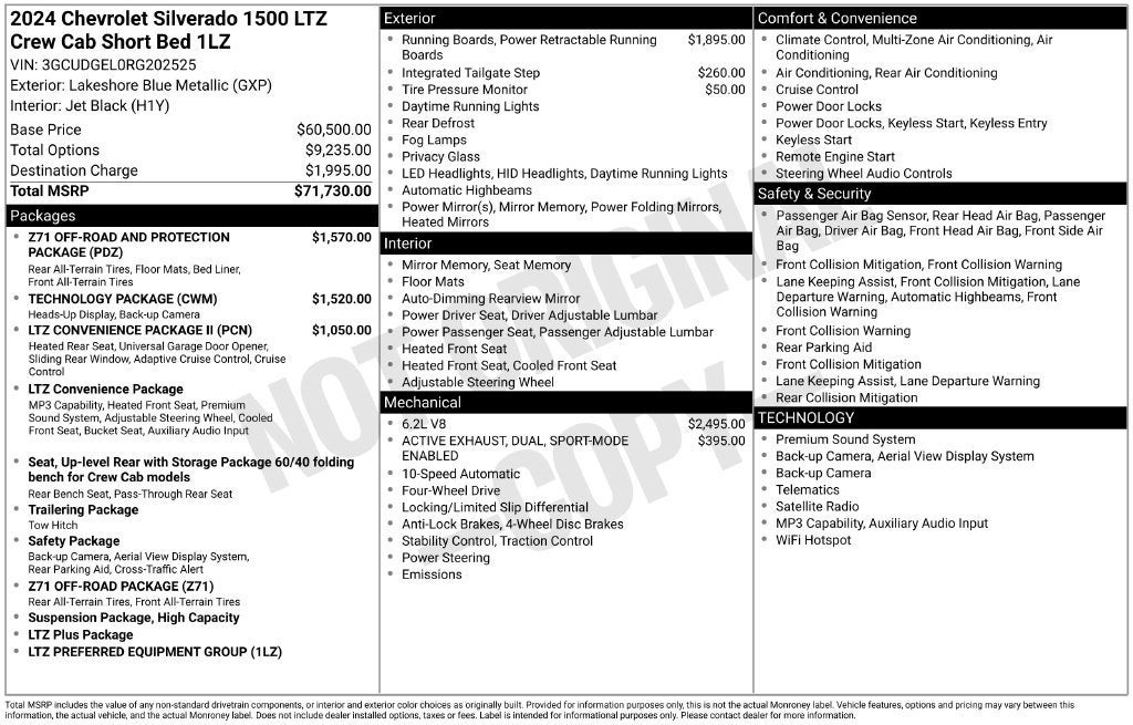 2024 Chevrolet Silverado 1500 LTZ