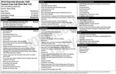 2018 Chevrolet Silverado 1500 Custom