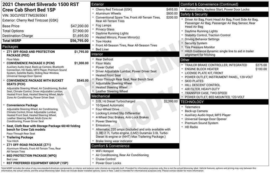 2021 Chevrolet Silverado 1500 RST