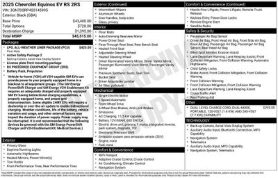 2025 Chevrolet Equinox EV RS