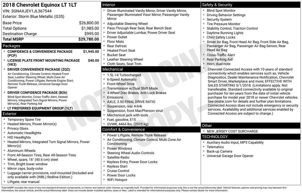 2018 Chevrolet Equinox LT