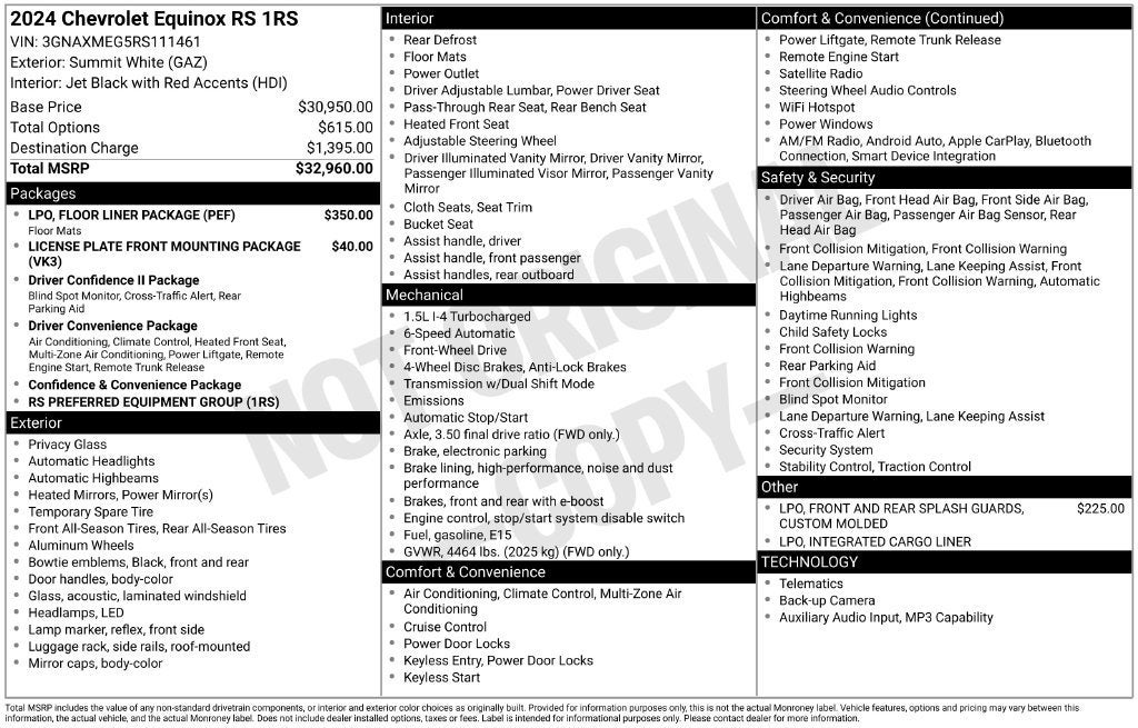 2024 Chevrolet Equinox RS