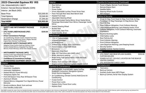 2023 Chevrolet Equinox RS