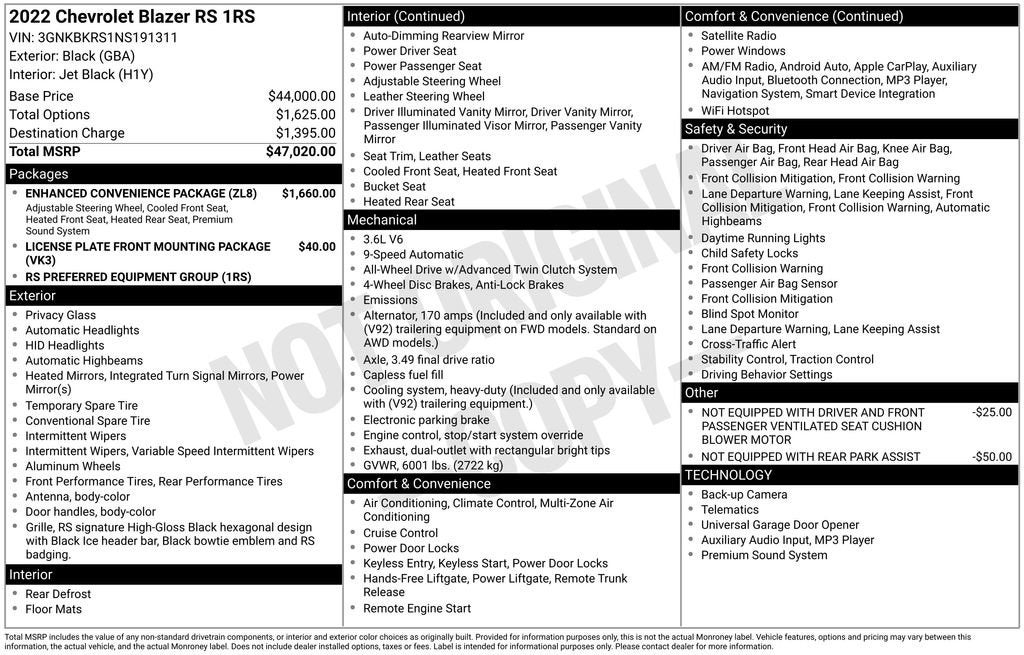 2022 Chevrolet Blazer RS