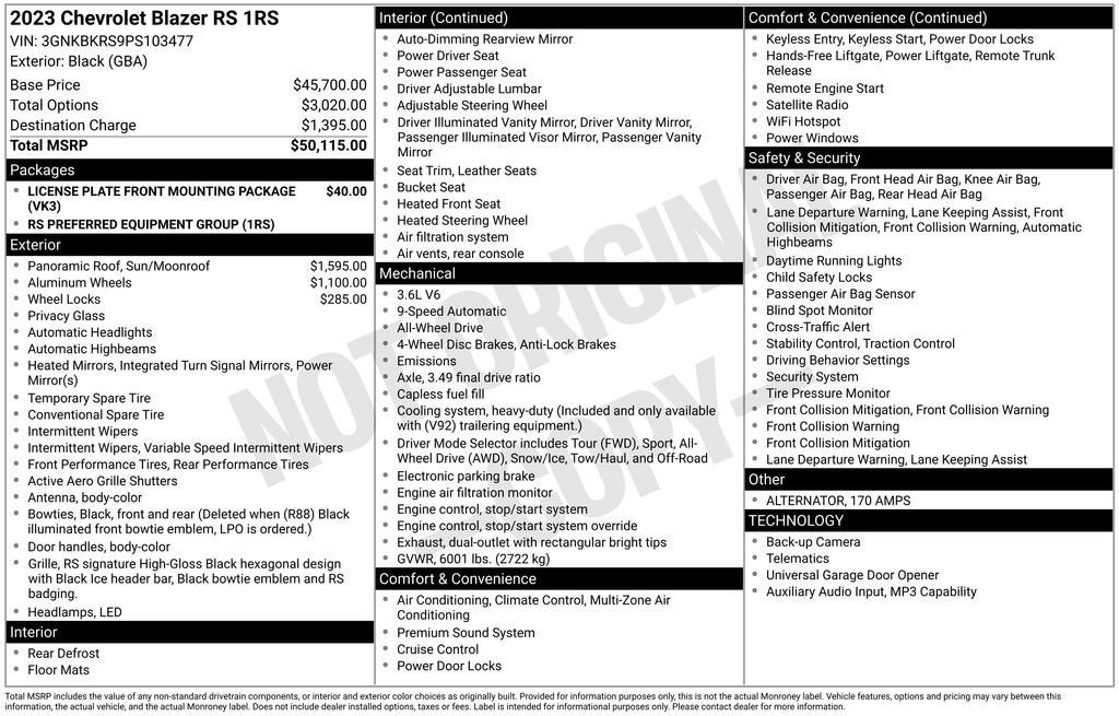 2023 Chevrolet Blazer RS
