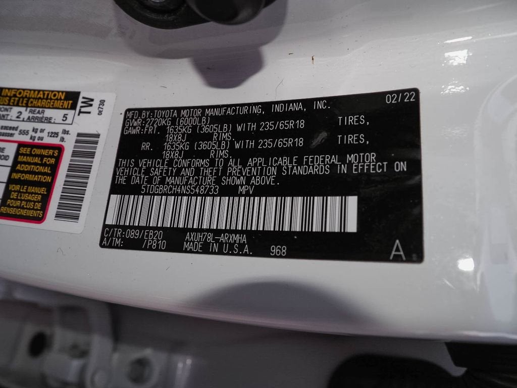 2022 Toyota Highlander Hybrid XLE