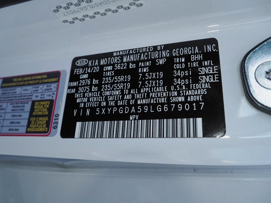 2020 Kia Sorento 3.3L S