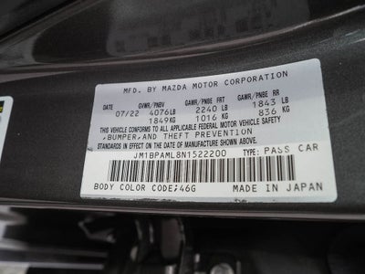 2022 Mazda Mazda3 Hatchback Premium