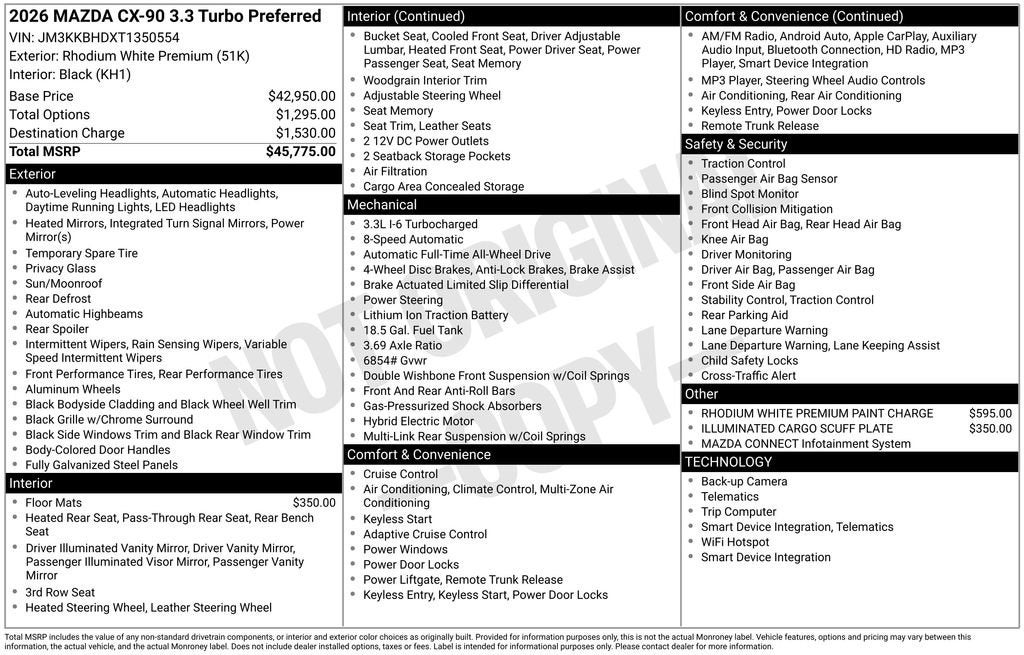 2026 Mazda Mazda CX-90 Preferred