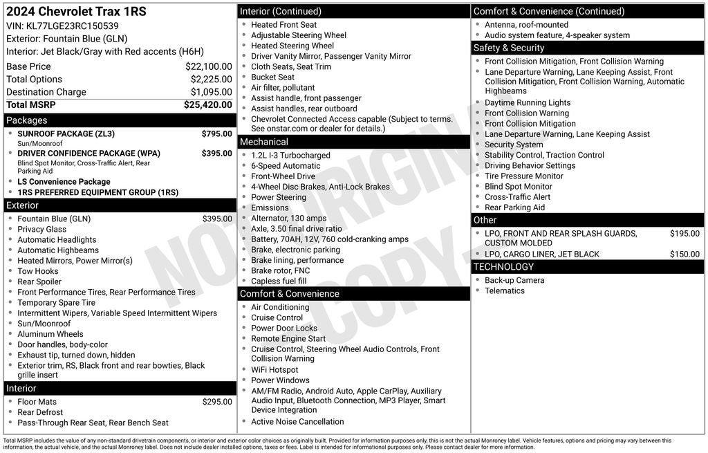 2024 Chevrolet Trax 1RS