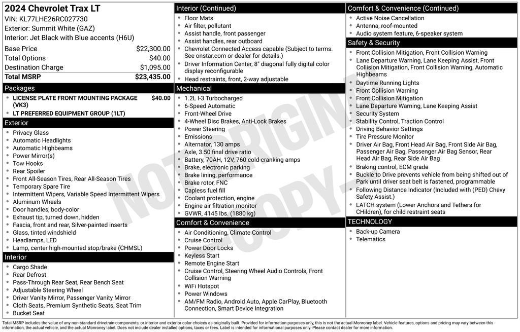 2024 Chevrolet Trax LT