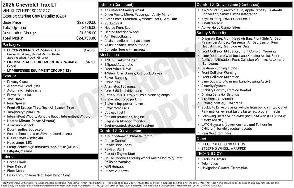 2025 Chevrolet Trax LT
