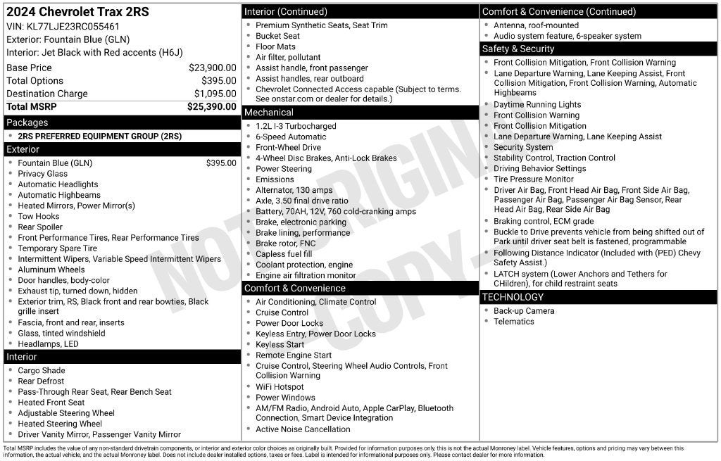 2024 Chevrolet Trax 2RS