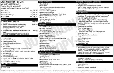 2025 Chevrolet Trax 2RS