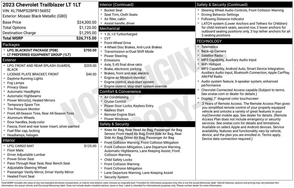2023 Chevrolet Trailblazer LT