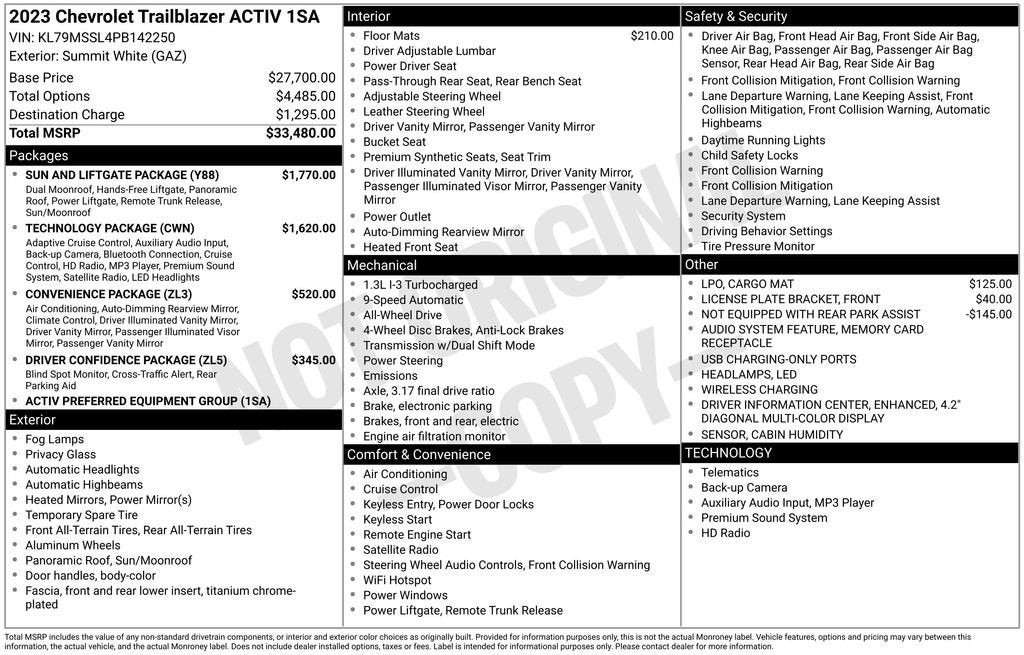 2023 Chevrolet Trailblazer ACTIV