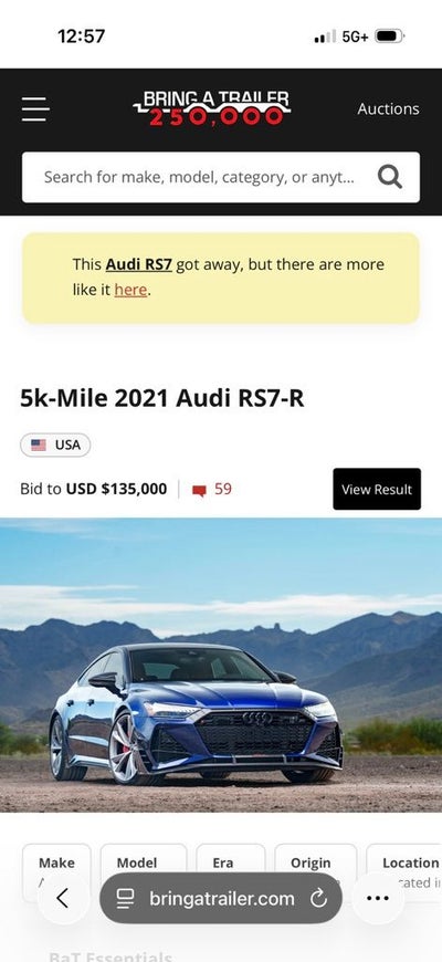2021 Audi RS 7 4.0T quattro