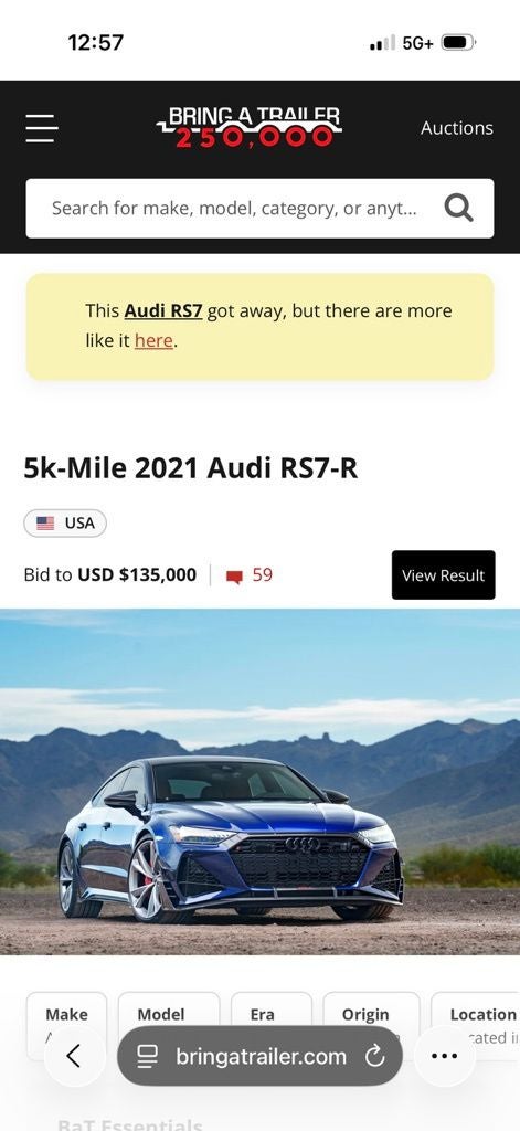 2021 Audi RS 7 4.0T quattro