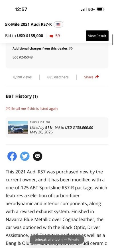 2021 Audi RS 7 4.0T quattro