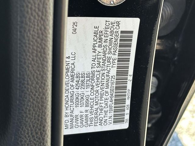 2025 Honda Civic Hybrid Sport Touring