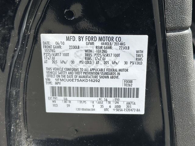 2010 Ford Escape Limited