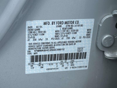 2025 Ford Explorer Platinum