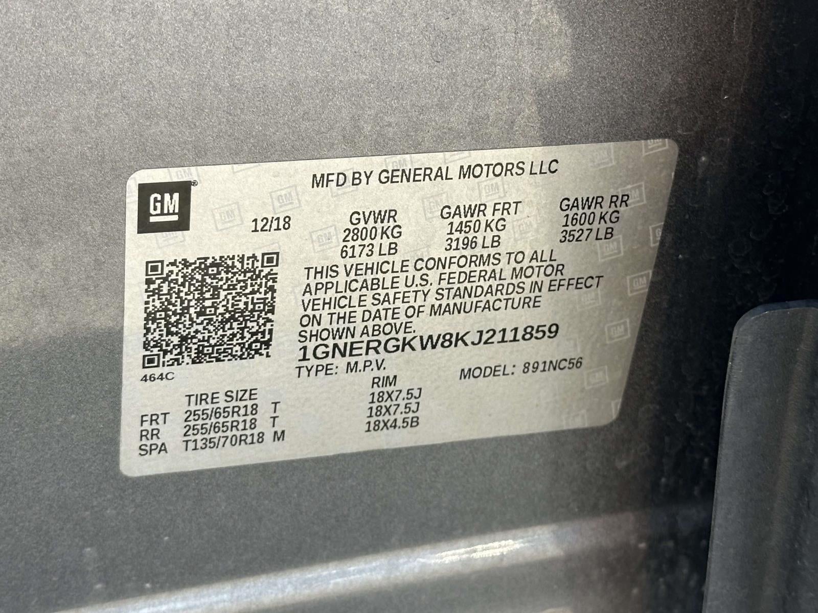 2019 Chevrolet Traverse LT Cloth