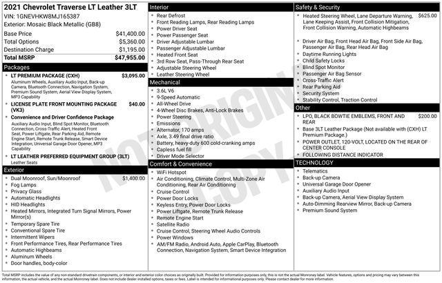 2021 Chevrolet Traverse LT Leather
