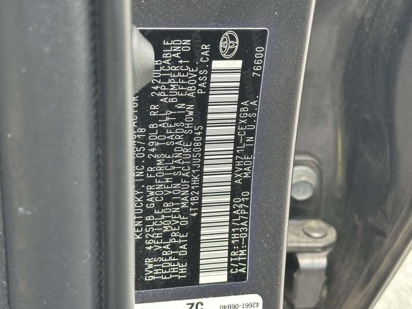 2018 Toyota Camry Hybrid XLE