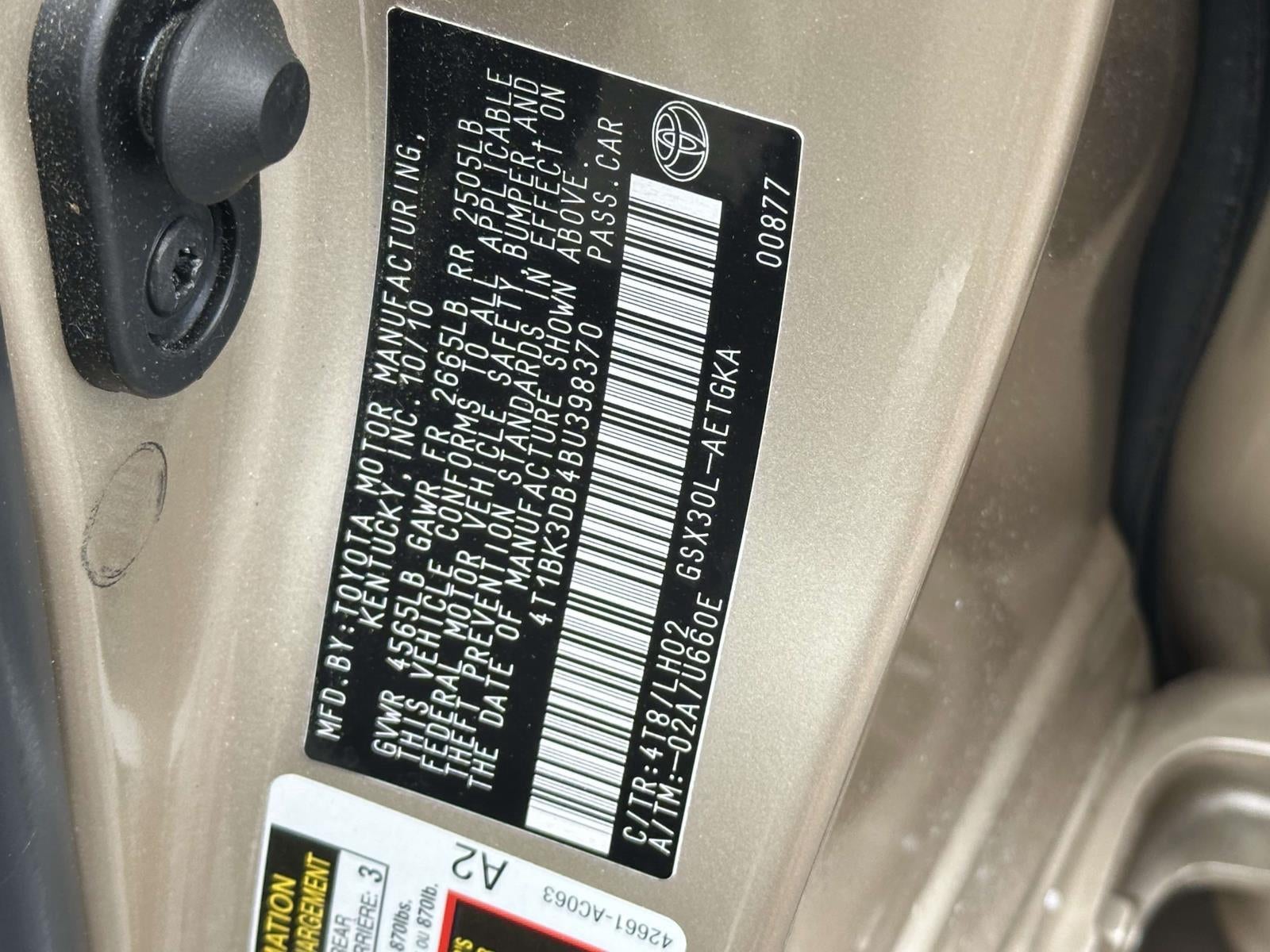2011 Toyota Avalon Base