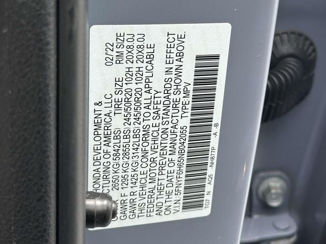 2022 Honda Pilot Touring 7 Passenger