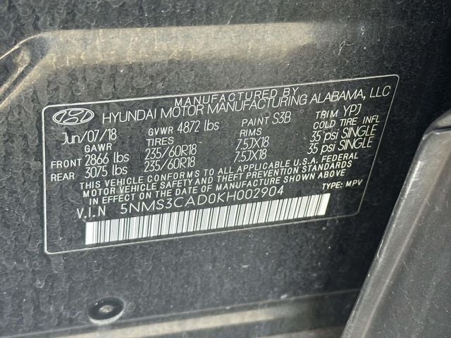 2019 Hyundai Santa Fe SEL Plus