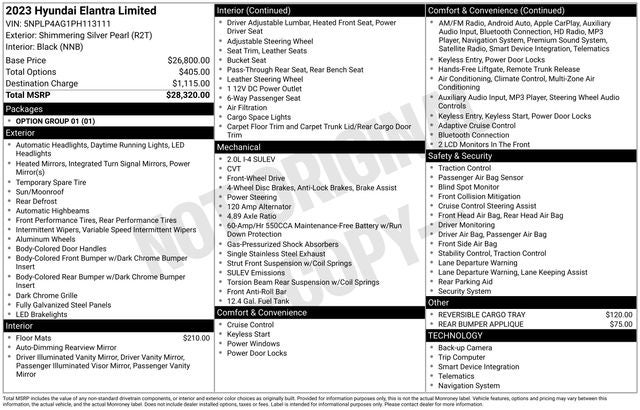 2023 Hyundai Elantra Limited