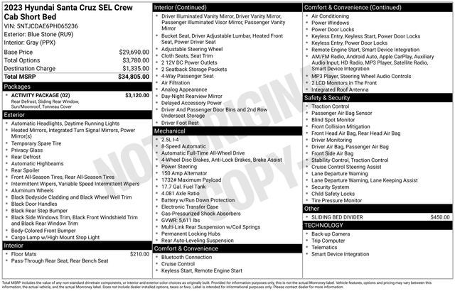 2023 Hyundai Santa Cruz SEL