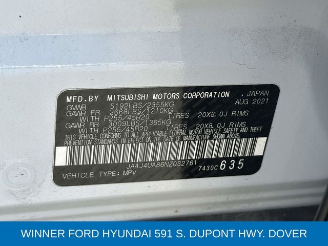 2022 Mitsubishi Outlander SE