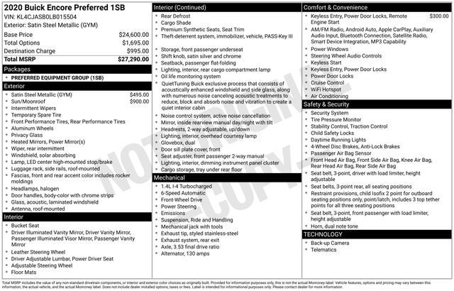 2020 Buick Encore Preferred