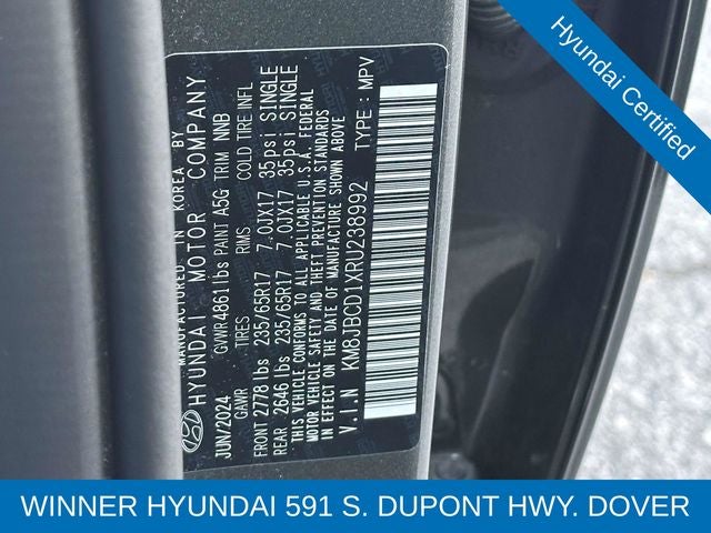 2024 Hyundai Tucson Hybrid Blue
