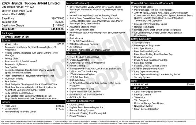 2024 Hyundai Tucson Hybrid Limited