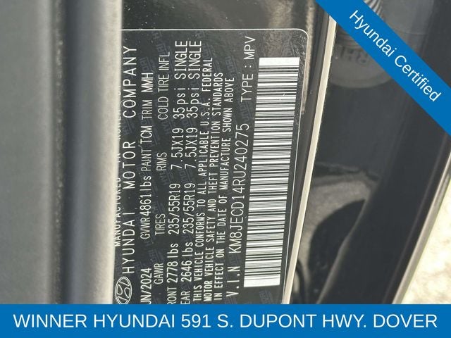 2024 Hyundai Tucson Hybrid Limited