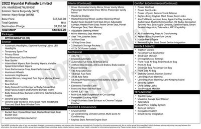 2022 Hyundai Palisade Limited