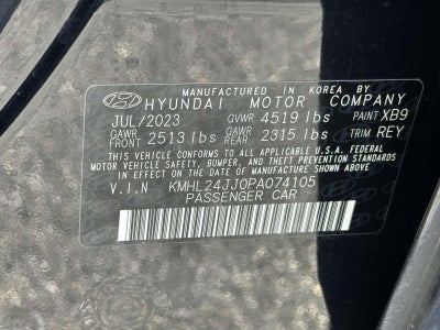 2023 Hyundai Sonata Hybrid Blue