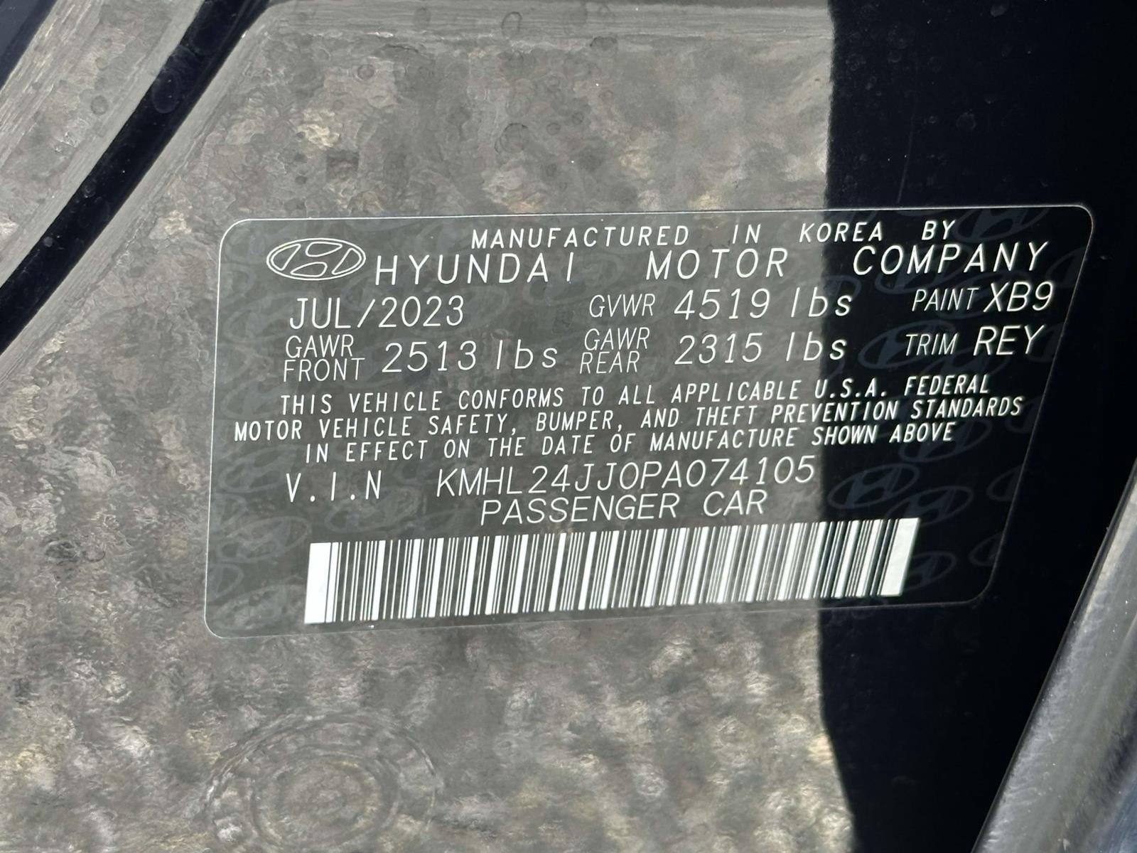 2023 Hyundai Sonata Hybrid Blue